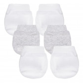 Комплект от три чифта памучни ръкавички за новородено Cool club 306616 