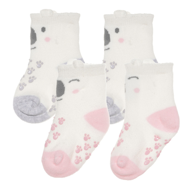 Комплект чорапи за бебе с антихлъзгащо покритие  306656