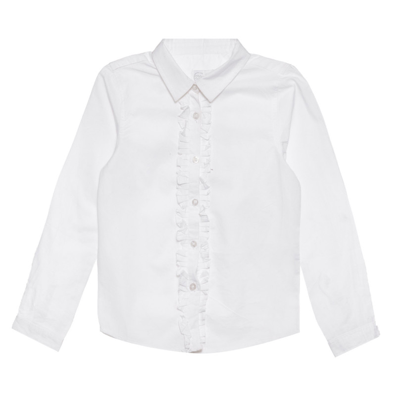 Риза с къдрички, бяла  306797