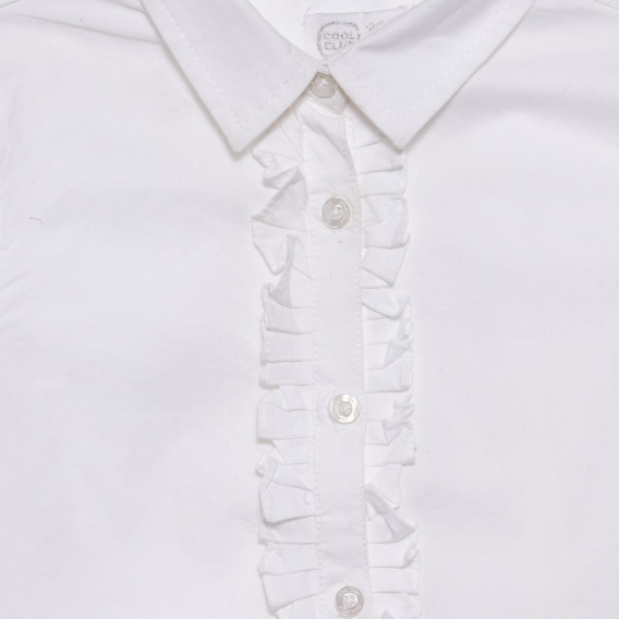 Риза с къдрички, бяла Cool club 306799 2