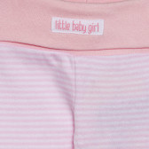 Раирани памучни ританки за бебе, розови Cool club 306901 6