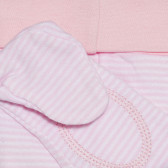 Раирани памучни ританки за бебе, розови Cool club 306903 8