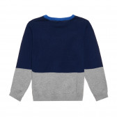 Пуловер с апликация на вълк, син Cool club 306934 7