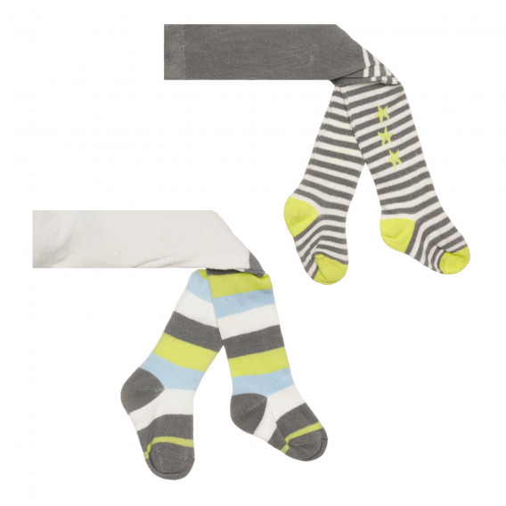 Комплект от два броя чорапогащници за бебе, многоцветни Cool club 307139 