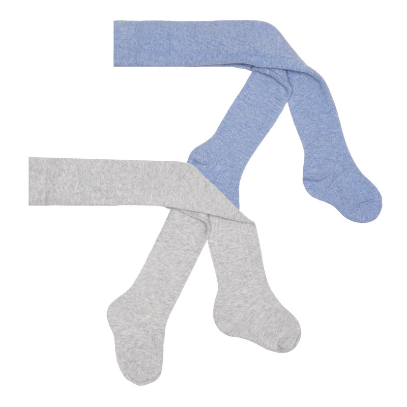 Комплект чорапогащници в сиво и синьо за бебе  307343
