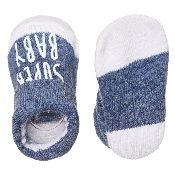 Чорапи за новородено Super Baby, сини Cool club 307434 6
