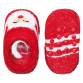 Коледни чорапи за новородено, червени Cool club 307563 6