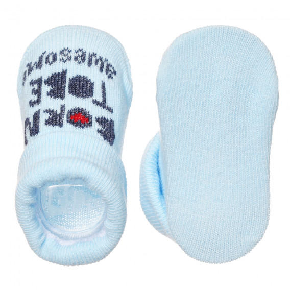 Чорапи за новородено Born to be awesome, сини Cool club 307566 6