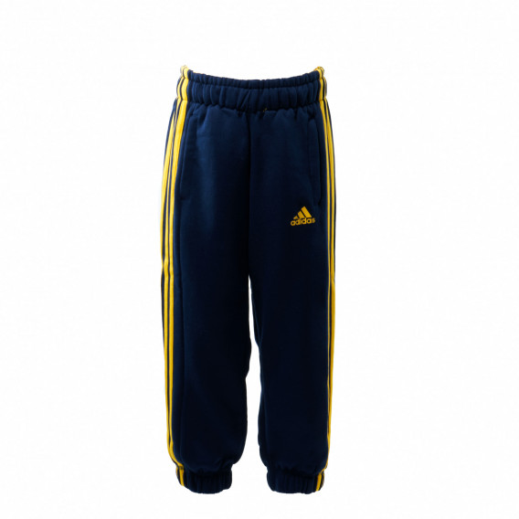 Спортен панталон с жълти кантове за момче Adidas 30768 