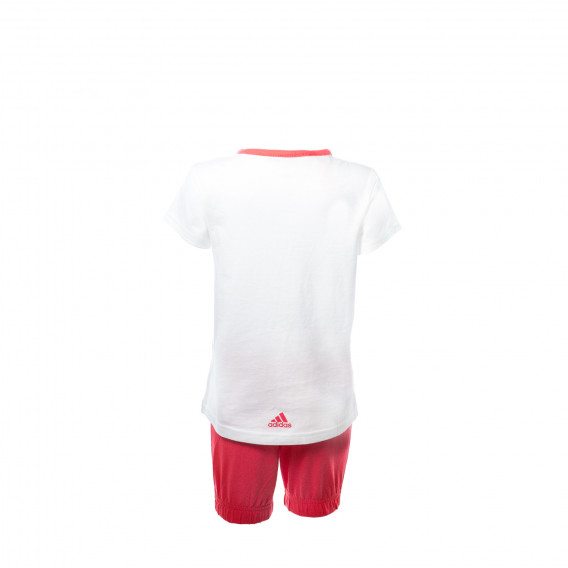 Спортен комплект тениска и къси панталони за момиче Adidas 30775 2
