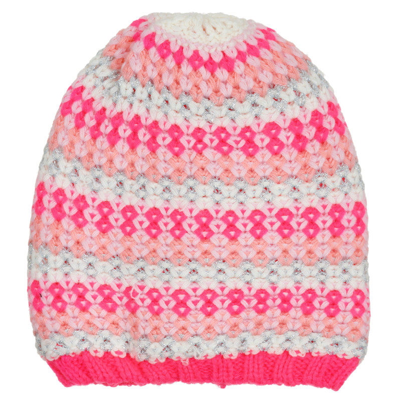 Многоцветна плетена шапка  307750