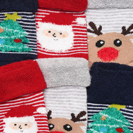 Комплект коледни чорапи за бебе Cool club 308126 3