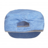 Памучна шапка с козирка и апликация на кола, синя Cool club 308171 2