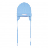Памучна шапка с връзки за бебе, синя Cool club 308640 