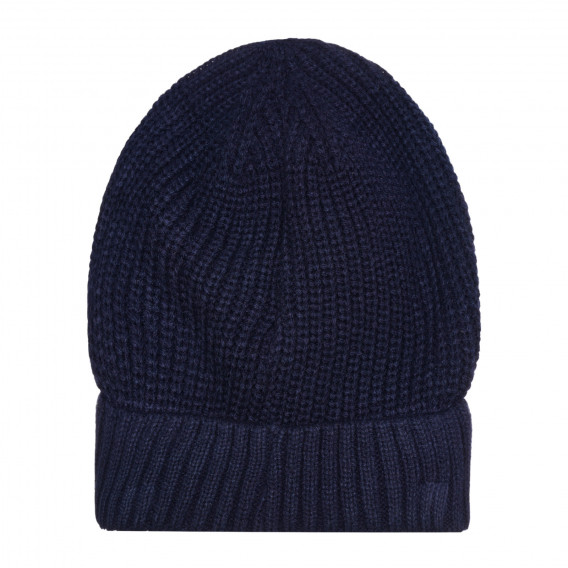 Плетена шапка с щампа, синя Cool club 308705 3