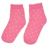 Чорапи с принт на точки, розови Cool club 309069 3