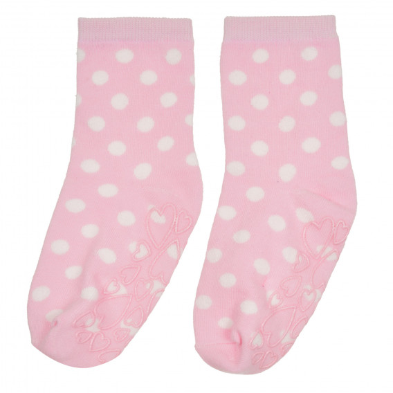 Чорапи с принт на точки, розови Cool club 309093 3