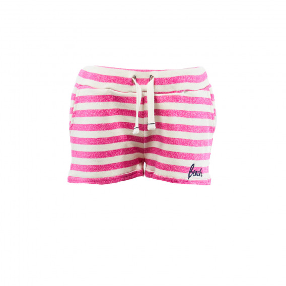 Къси панталони за момиче на розово райе BENCH 30940 