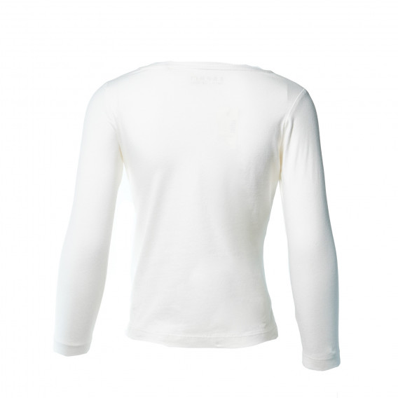 Памучна блуза с дълъг ръкав и щампа с блестящи пръски за момиче Esprit 30957 3