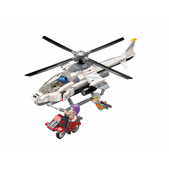 Конструктор Кюман - Нападателен хеликоптер, 352 части Qman 310022 2