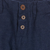 Памучен панталон с декоративни копчета за бебе, син Chicco 310122 4