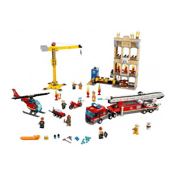 Конструктор City Fire : Пожарна команда в центъра, 943 части Lego 310158 2