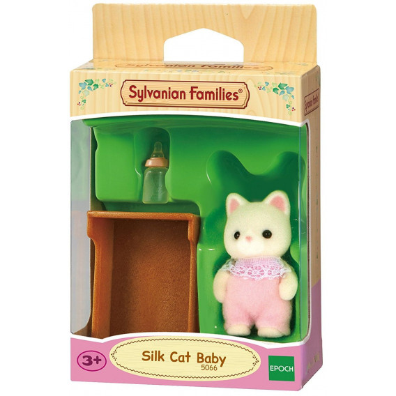 Фигурка за игра Sylvanian Families - Бебе коте, Silk, 3 части Sylvanian Families 310565 