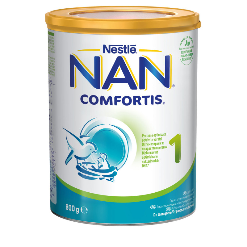 Мляко за кърмачета NAN Comfortis 1 LR Bte, 0+ месеца, кутия 800 гр.  310848