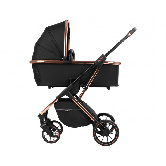Комбинирана бебешка количка 3 в 1 Angele Chrome, черна Kikkaboo 310985 9
