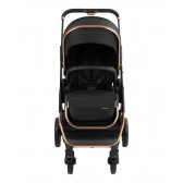 Комбинирана бебешка количка 3 в 1 Angele Chrome, черна Kikkaboo 310990 14