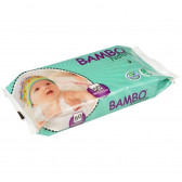 Бебешки мокри кърпички без аромат, 50 бр. Bambo Nature 31157 