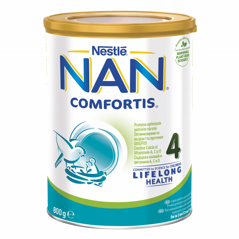 Обогатена млечна напитка за малки деца - NAN Comfortis 4, метална кутия 800 г  311635