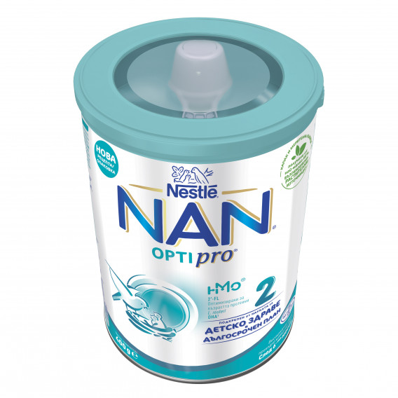 Висококачествено преходно мляко - NAN OptiPro 2 HM-O, метална кутия 400 г Nestle 311756 4
