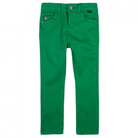 Панталон с права кройка за момче зелен Boboli 31176 