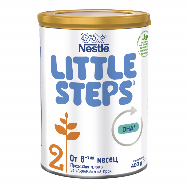 Мляко за кърмачета - Little Steps 2, метална кутия 400 г  311786