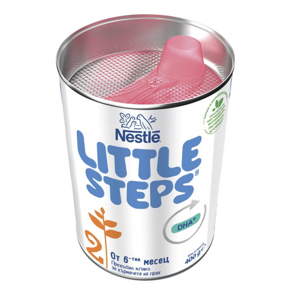 Мляко за кърмачета - Little Steps 2, метална кутия 400 г Nestle 311790 5