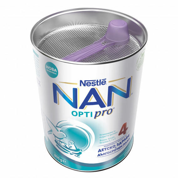 Обогатена млечна напитка NAN 4, 2+ години, кутия 800 гр. Nestle 311838 5