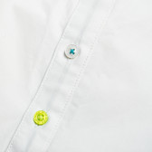 Памучна риза с дълъг ръкав за момче, бяла BLUE SEVEN 31210 3