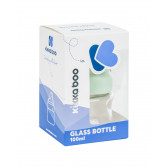 Стъклено шише Mint, с биберон S, 0+ месеца, 100 мл. Kikkaboo 312180 4