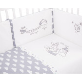 Бебешки спален комплект 2 части, 70х140 см., с бродерия Little Angel Clouds Kikkaboo 312264 5