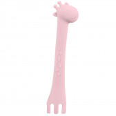 Лъжица силиконова, Giraffe, 1 бр., розова Kikkaboo 312296 2