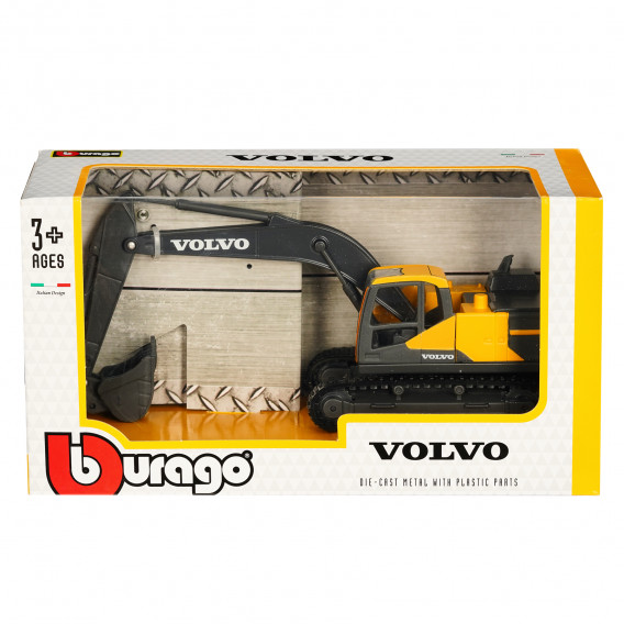 Бураго - Метален багер Volvo 1/50 за момче Bburago 312407 7