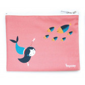Чантичка за храна, русалка, 20 х 20 см, цвят: Розов Mycey 3125 