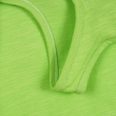Памучен потник за бебе с брокатен надпис, зелен Benetton 312767 3