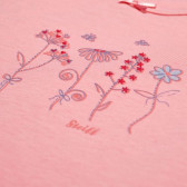 Блуза с къс ръкав и мотив на цветя за бебе за момиче розова Steiff 31287 3
