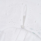 Памучна туника с красива дантела, бяла Benetton 313593 2