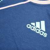 Тениска с емблема и три ивици на единия ръкав за момиче Adidas 31377 3