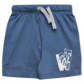 Къс панталон за бебе с щампа "W" , син Benetton 313937 