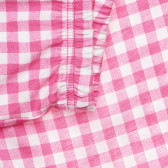 Късо долнище на пижама в каре, розово Benetton 313968 2