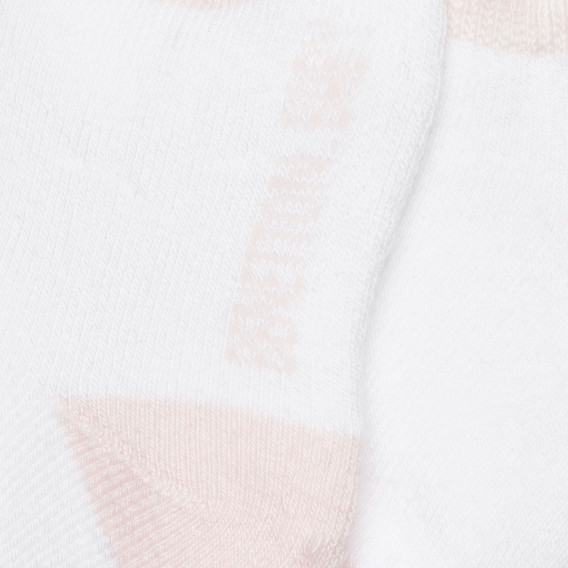 Къси чорапи за бебе, бели Benetton 313991 2